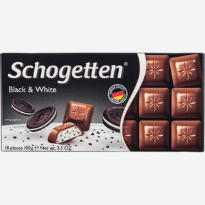 Шоколад молочный Schogetten Black & White, 100 г