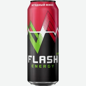 Энергетический напиток Flash Up Energy Ягодный микс, 0,45 л