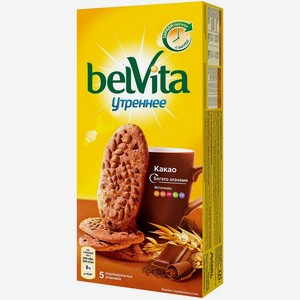 Печенье BelVita Утреннее витаминизированное с какао 225г