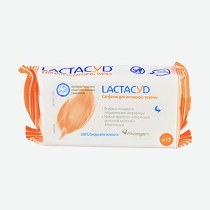Салфетки влажные д/интимной гигиены Lactacyd 15шт