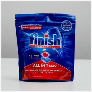 Finish Таблетки для посудомоечных машин Finish Shine & Protect All in 1, 13 шт