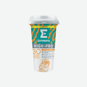 Напиток кисломолочный Exponenta High-pro Соленая карамель 250 г