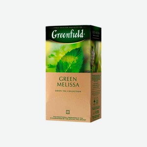 Чай Гринфилд зеленый мелиса лимон 25пак