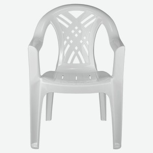 Кресло пластиковое «Каждый день» белое, 60х66х84 см