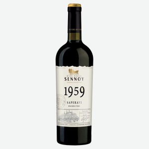 Вино Sennoy 1959 Саперави красное сухое Россия, 0,75 л