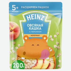 Кашка молочная Heinz овсяная с персиком с 5 мес., 200 г