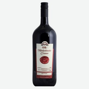 Вино Tikves Makedonsko Crveno красное полусладкое Македония, 1,5 л