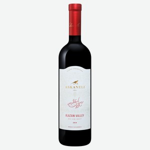 Вино Askaneli Алазанская долина красное полусладкое Грузия, 0,75 л