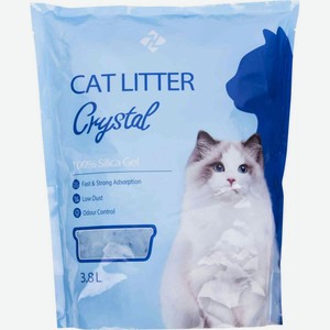 Наполнитель для кошачьих туалетов Cat Litter силикагелевый, 3,8 л