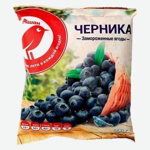 Черника АШАН Красная птица замороженная, 300 г