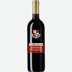 Вино Sangiovese полусухое красное 0.75л