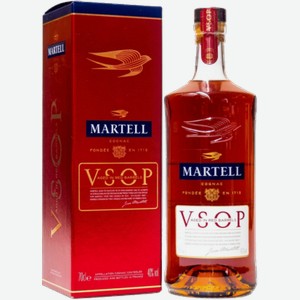 Коньяк Martell VSOP Aged in Red Barrels, в подарочной упаковке 0.7л