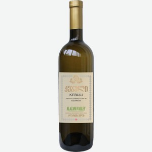Вино Alazani Valley Kebuli 0.75 л полусладкое белое 0.75л