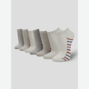 Короткие носки с полосками - 7 пар