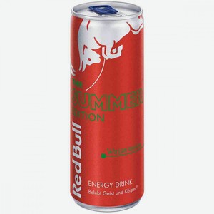 Напиток энергетический Red Bull со вкусом арбуза, 250 мл, металлическая банка