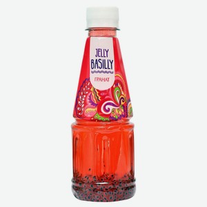Напиток сокосодержащий Jelly Basilly с семенами базилика вкус Гранат, 300 мл