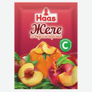 Желе десертное Haas со вкусом персика, 50г