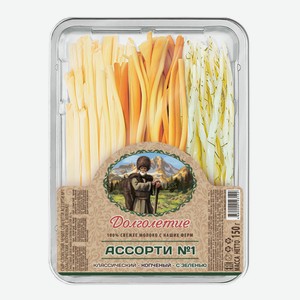 Сыр Долголетие Чечил спагетти ассорти №1 45%, 150г