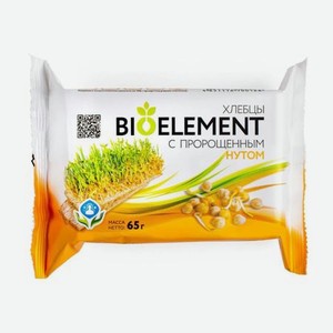 Хлебцы BioElement с пророщенным нутом, 65 г