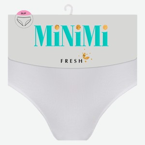 Трусы женские MINIMI MF222 Slip - Bianco, без дизайна, 48