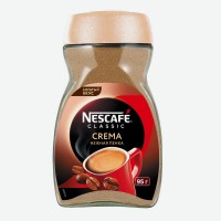 Кофе   Nescafe   Classic Crema растворимый натуральный порошкообразный, 95 г
