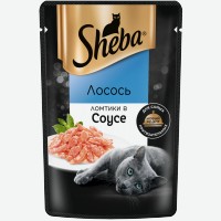 Влажный корм для взрослых кошек   Sheba   Лосось в соусе, ломтики, 75 г