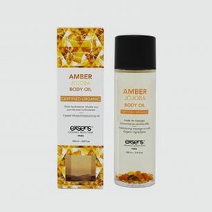 Органическое массажное масло с камнями EXSENS Amber Jojoba Body Oil 100 мл