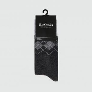 Носки RUSOCKS Ромбы, Темно-серый 38-41 размер