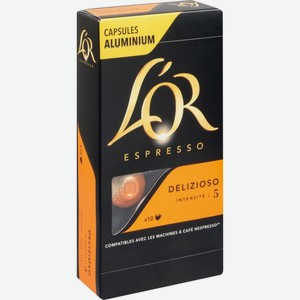 Кофе в капсулах L or Espresso Delizioso, 10 шт. × 5,2 г