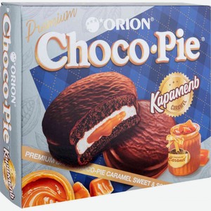 Пирожное Choco Pie Orion Карамель, 360 г