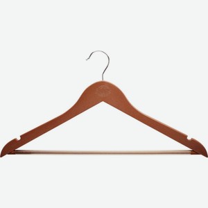 Плечики для одежды деревянные Глобус цвет: коричневый, 44,5 см