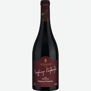 Вино Askaneli Brothers Saperavi Premium красное сухое 11,5 % алк., Грузия, 0,75 л