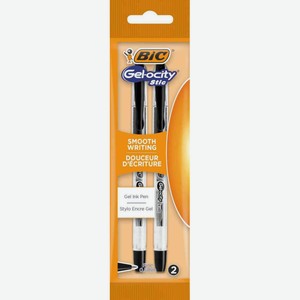 Ручки гелевые Bic Gel-Ocity Stic цвет: чёрный 0,5 мм, 2 шт.