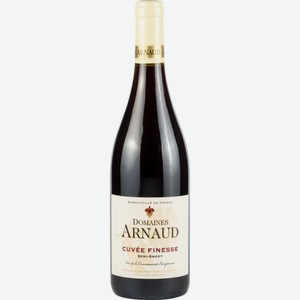 Вино Domaines Arnaud Cuvee Finesse красное полусладкое 11,5 % алк., Франция, 0,75 л