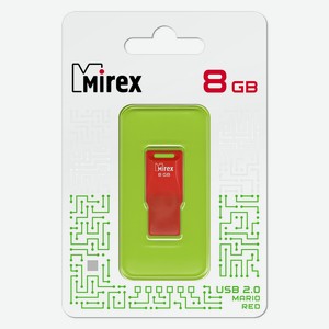 Флешка Mario USB 2.0 13600-FMUMAR08 8Gb Красная Mirex