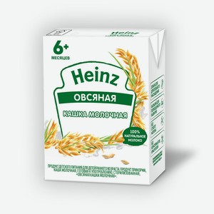 Каша Heinz молочная овсяная с 6 мес 200мл т/п