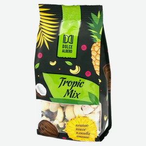 Фруктово-ягодная смесь DOLCE ALBERO с орехами Tropic mix, Россия, 130 г
