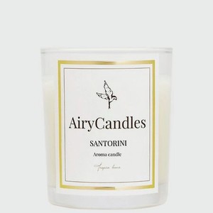 AIRYCANDLES Свеча ароматическая SANTORINI White Edition с деревянным фитилем