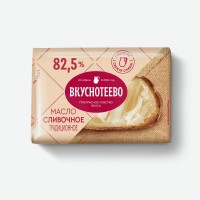Масло сливочное   Вкуснотеево   Традиционное, 82,5%, 200 г