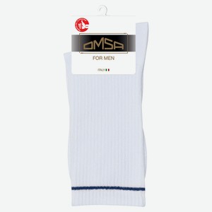 Носки мужские Omsa Active 115 Bianco/Blu, размер 36-38