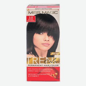 Краска для волос Miss Magic Trend Color 3.0 Натуральный темно-коричневый 90 мл
