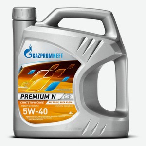 Масло моторное Gazpromneft Premium N 5W-40 API SN/CF 4 л