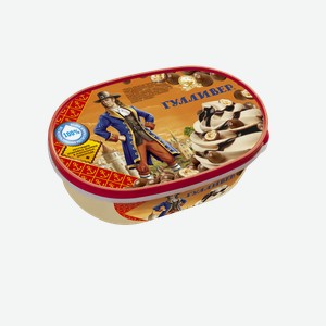 Мороженое Шин-Лайн Гулливер сливочно-вафельное со злаковыми шариками и шоколадным декором 450 г