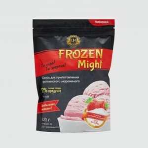 Протеиновое мороженое со вкусом клубники со сливками (сухая смесь) UMIGHT Frozen Might 420 гр