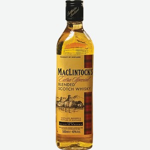 Виски Маклинтокс Экстра Спешл 3 года 40% 0,5 л /Шотландия/