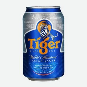 Пиво Tiger, 0.33л