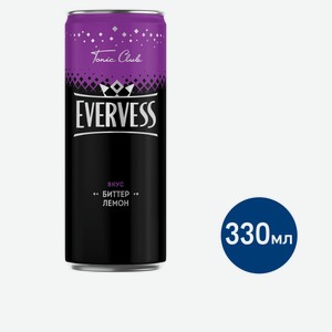 Напиток Evervess Горький Лимон газированный, 330мл