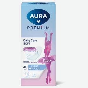 Прокладки женские ежедневные Aura Premium, 40 шт