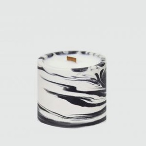Ароматическая свеча черно-белая 24.GRAMS Jiffy Tabacco & Vanila 120 мл