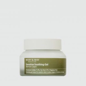 Успокаивающий увлажняющий крем-гель для лица MARY&MAY Sensitive Soothing Gel Blemish Cream 70 гр